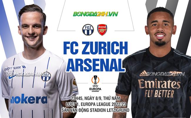 truc tiep bong da zurich vs arsenal cup c2 europa league hom nay
