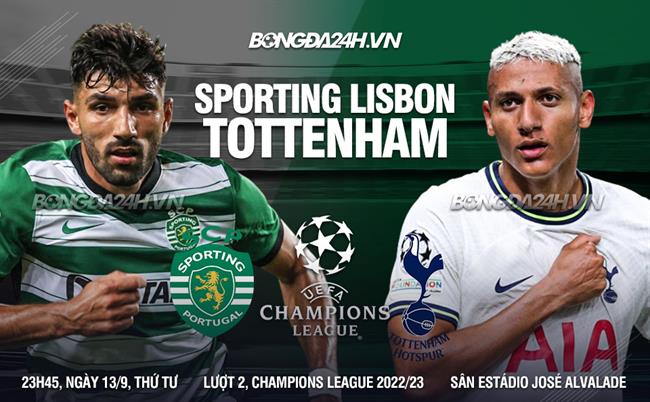 truc tiep bong da sporting lisbon vs tottenham cup c1 champions league hom nay