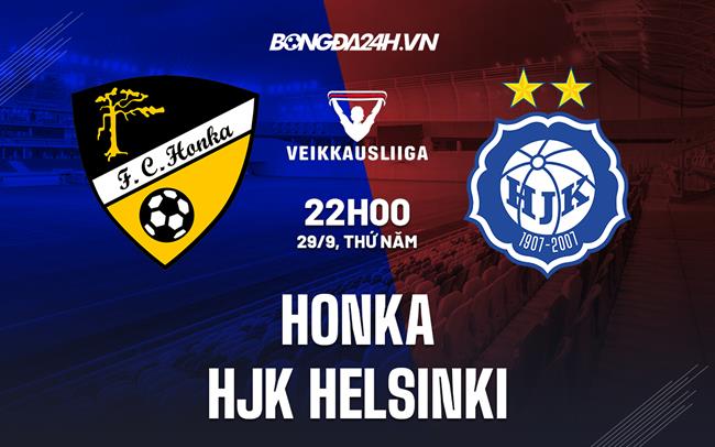 Nhận định,  Honka vs HJK Helsinki 22h00 ngày 29/9 (VĐQG Phần Lan 2022)