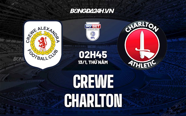 Nhận định trận đấu Crewe vs Charlton