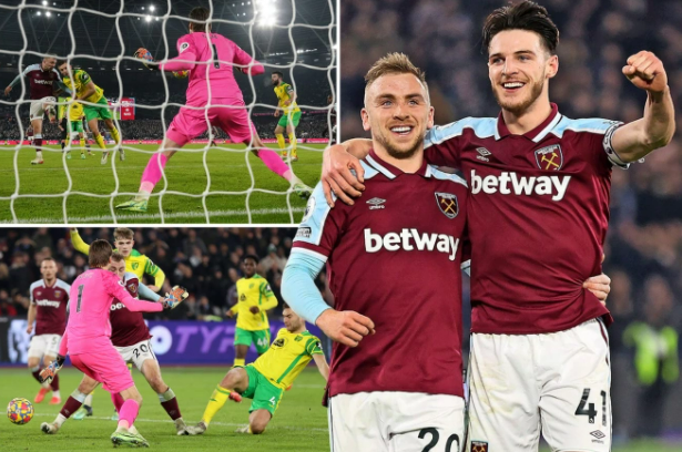 West Ham đẩy Arsenal khỏi Top 4 Ngoại hạng Anh