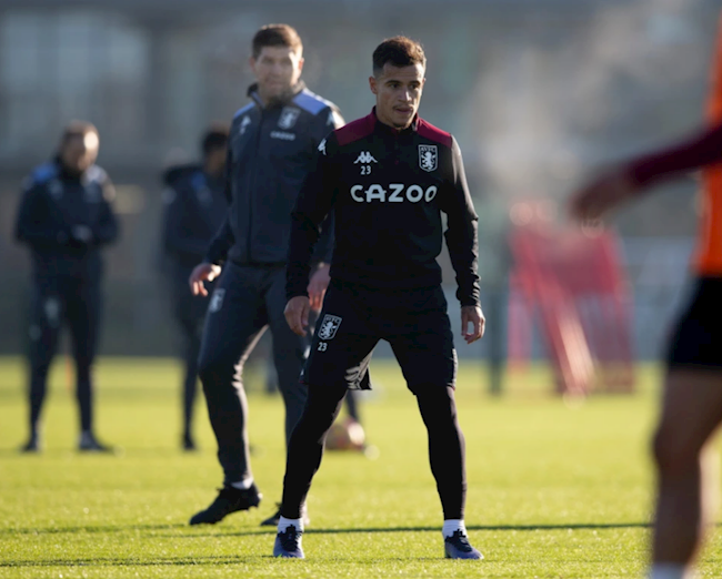 Coutinho và buổi tập đầu tiên ở Aston Villa