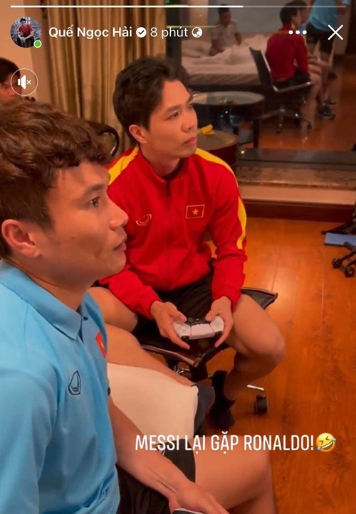 Các thành viên ĐT Việt Nam thường chơi game playstation để thư giãn