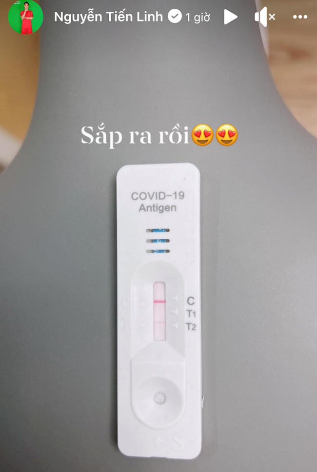 Tiến Linh chia sẻ kết quả âm tính với Covid-19 Tiến Linh chia sẻ kết quả âm tính với Covid-19