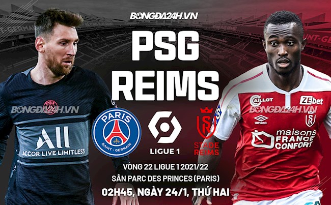 Nhận định bóng đá PSG vs Reims 2h45 ngày 24/1 (Ligue 1 2021/22)