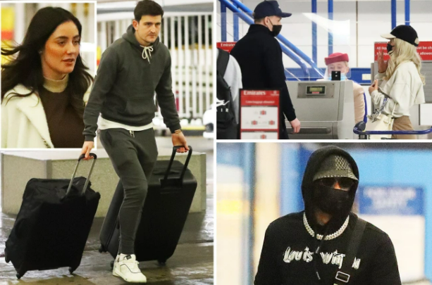 Harry Maguire và Marcus Rashford rời nước Anh