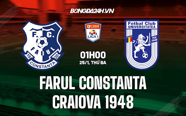 Soi kèo Farul Constanta vs Craiova 1948 VĐQG Romania