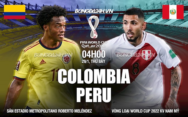 Nhận định,  Colombia vs Peru 4h00 ngày 29/1 (Vòng loại World Cup 2022)