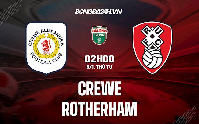 Soi kèo Crewe vs Rotherham EFL Trophy 2021/22 Soi kèo Crewe vs Rotherham EFL Trophy 2021/22