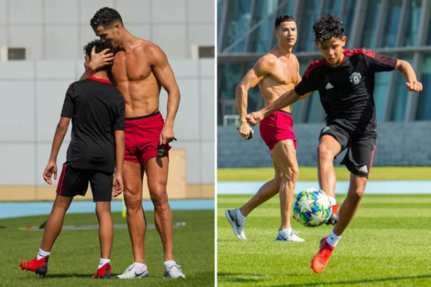 Ngả mũ trước thân hình của Ronaldo ở tuổi 36 ronaldo tap the hinh