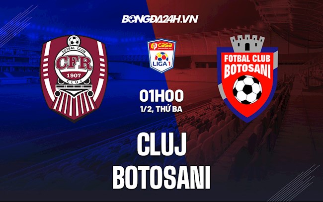 Soi kèo Cluj vs Botosani VĐQG Romania 2021/22