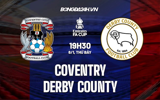 Soi kèo Coventry vs Derby County Cúp FA Anh 2021/22