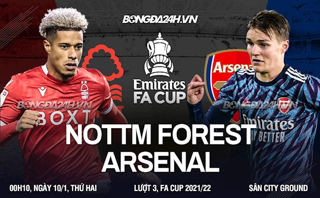 Nhận định Nottingham Forest vs Arsenal (0h10 ngày 10/1): Đại tiệc tấn công