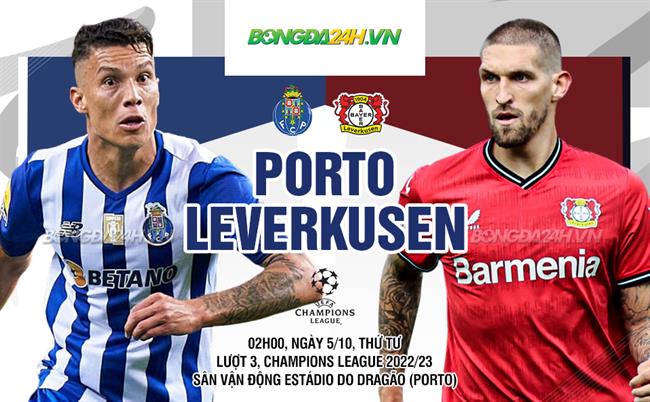 Nhận định,  Porto vs Leverkusen 2h00 ngày 5/10 (Champions League 2022/23)