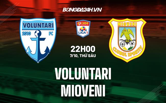 Nhận định Voluntari vs Mioveni 22h00 ngày 7/10 (VĐQG Romania 2022/23)