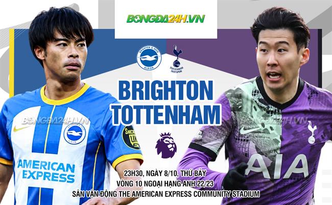 Nhận định Brighton vs Tottenham (21h00 ngày 8/10): Đại chiến Top 4