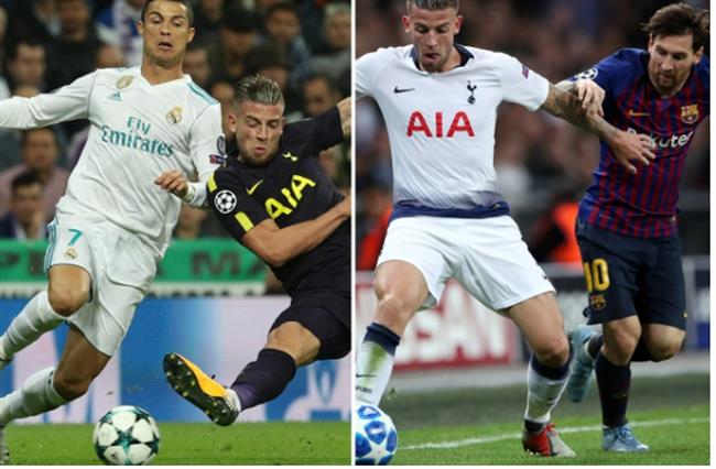 Toby Alderweireld danh gia Messi cao hon Ronaldo