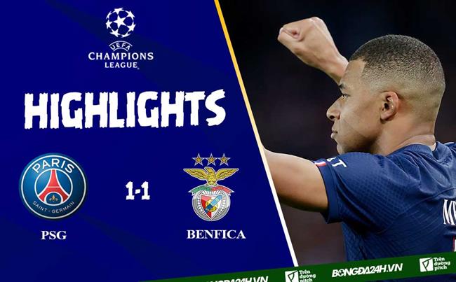 Video PSG vs Benfica cup C1 2022/2023