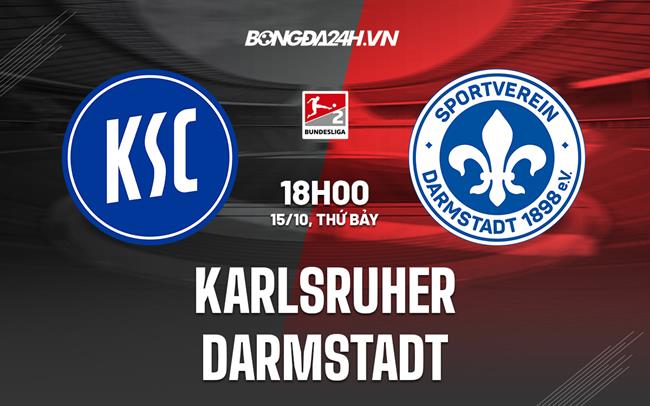 Nhận định Karlsruher vs Darmstadt 18h00 ngày 15/10 (Hạng 2 Đức 2022/23)