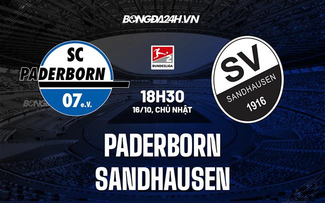 Nhận định, dự đoán Paderborn vs Sandhausen 18h30 ngày 16/10 (Hạng 2 Đức 2022/23)