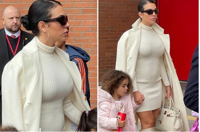 Georgina Rodriguez rạng rỡ đến Old Trafford