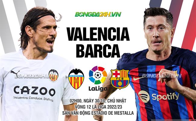 Nhận định bóng đá Valencia vs Barca 2h00 ngày 30/10 (La Liga 2022/23)