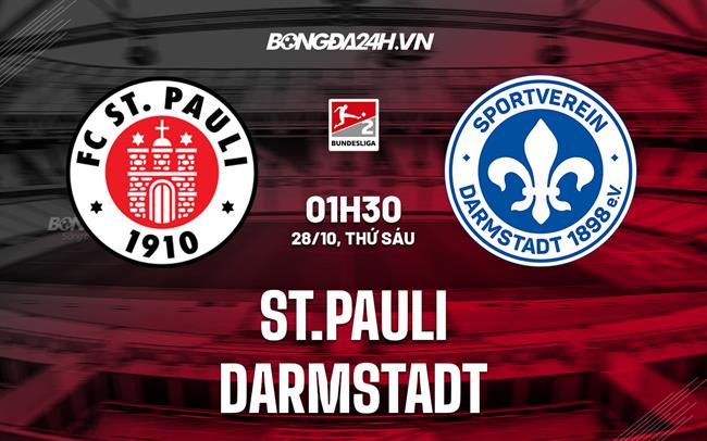 Nhận định,  St.Pauli vs Darmstadt 1h30 ngày 30/10 (Hạng 2 Đức 2022/23)