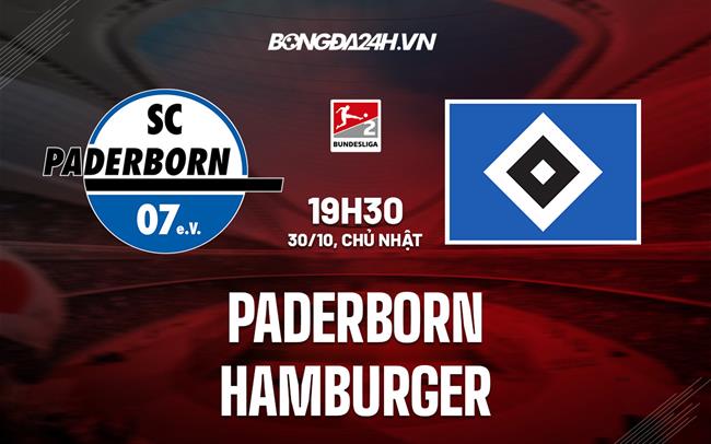 Nhận định bóng đá Paderborn vs Hamburger 19h30 ngày 30/10 (Hạng 2 Đức 2022/23)