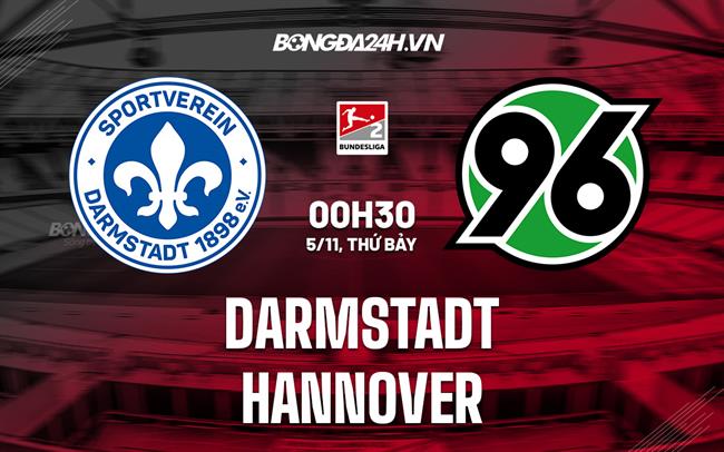 Nhận định Darmstadt vs Hannover 0h30 ngày 5/11 (Hạng 2 Đức 2022/23)