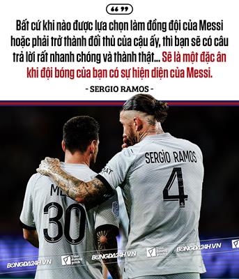 VIDEO Sergio Ramos Chơi bóng cùng Messi là một đặc ân 1 VIDEO Sergio Ramos Chơi bóng cùng Messi là một đặc ân 1