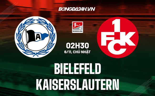 Nhận định -  Bielefeld vs Kaiserslautern 02h30 ngày 6/11 (Hạng 2 Đức 2022/23)
