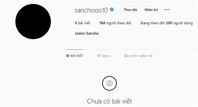 Jadon Sancho bỏ mạng xã hội sau khi không được tham dự World Cup 1