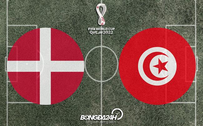 doi hinh dan Mach vs Tunisia (Bang D World Cup 2022)