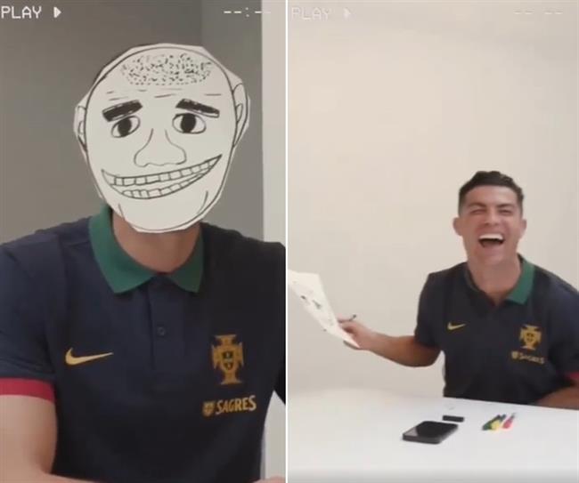 Ronaldo khiến bạn thân Pepe ngỡ ngàng về khả năng hội hoạ