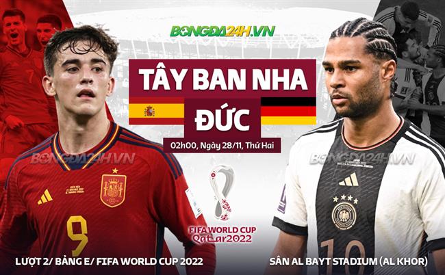 Nhận định Tây Ban Nha vs Đức (02h00 ngày 28/11): Vào thế chân tường