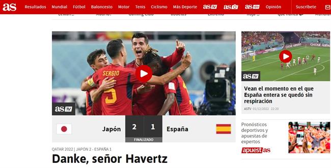 Báo chí Tây Ban Nha đồng loạt cảm ơn Kai Havertz