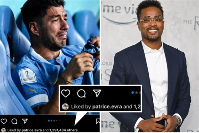 Nhân cơ hội, Patrice Evra chọc tức Luis Suarez