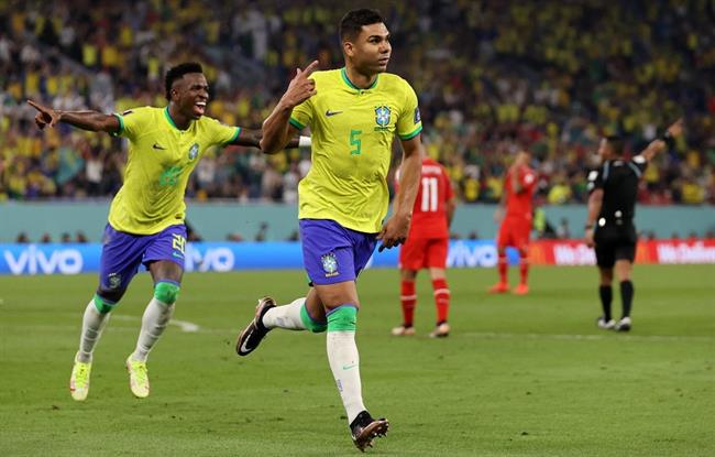 Casemiro dang choi rat tot o World Cup 2022