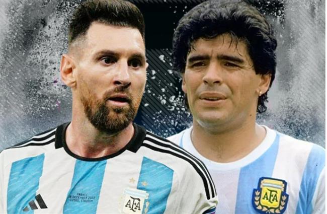 Thành tích của Lionel Messi khi đặt bên cạnh Diego Maradona