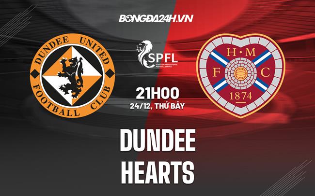 Nhận định -  Dundee vs Hearts 21h00 ngày 24/12 (VĐQG Scotland 2022/23)