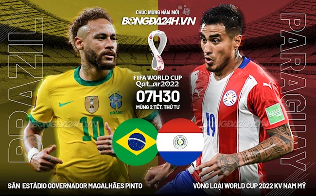 Brazil vs Paraguay vòng loại World Cup 2022