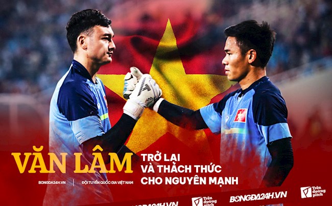 Văn Lâm trở lại và thách thức cho Nguyên Mạnh