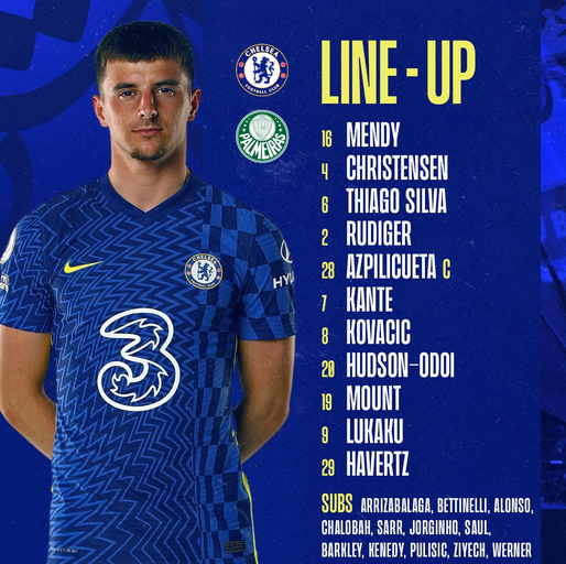 Danh sách xuất phát của Chelsea