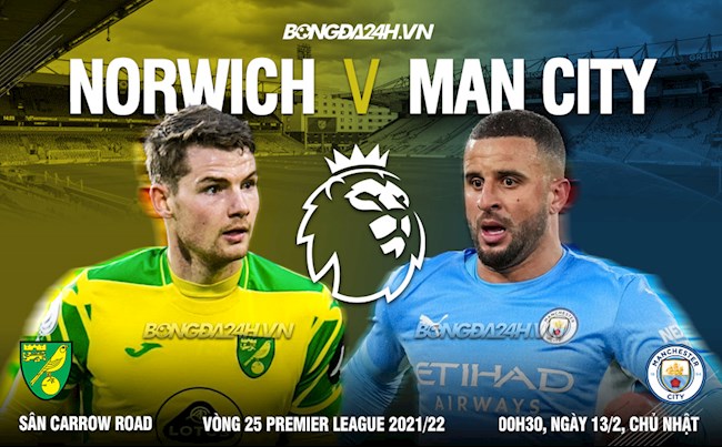 Nhận định Norwich vs Man City (0h30 ngày 13/2): Quật ngã khổng lồ?