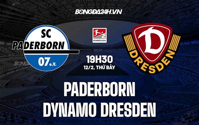 Nhận định Paderborn vs Dynamo Dresden 19h30 ngày 12/2 (Hạng 2 Đức 2021/22)