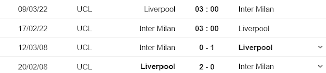 Inter Milan vs Liverpool