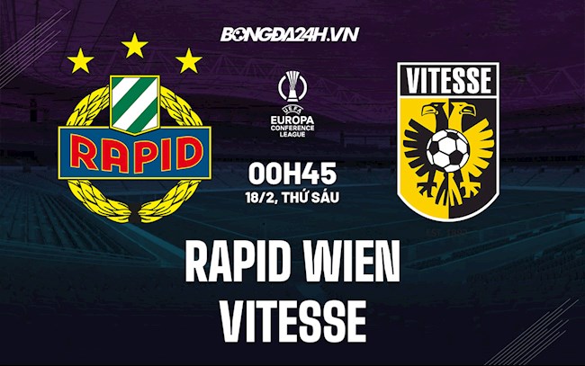 Nhận định Rapid Wien vs Vitesse 0h45 ngày 18/2 (Playoff Europa Conference League 2021/22)