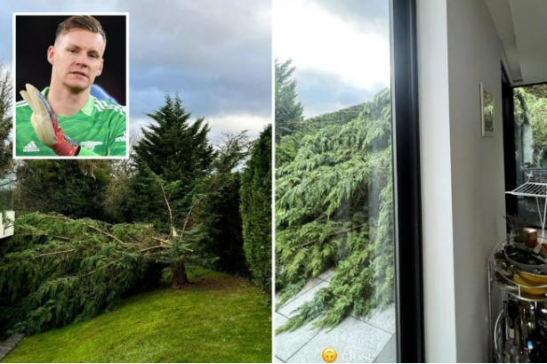 Nhà của Bernd Leno tan hoang vì bão