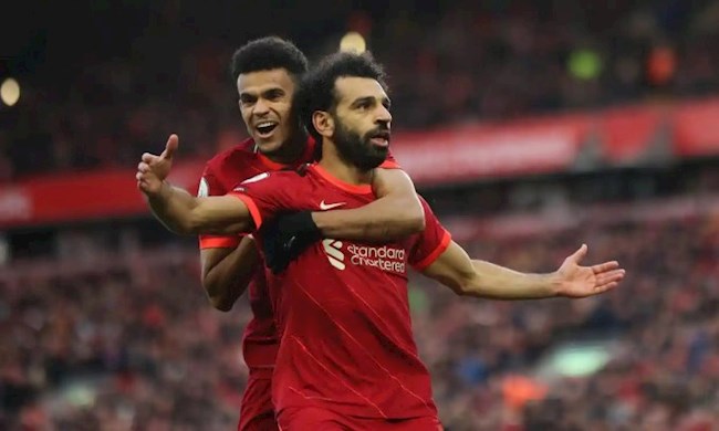 Ngôi sao số 1 Salah và tân binh Luis Diaz cùng lập công cho Liverpool