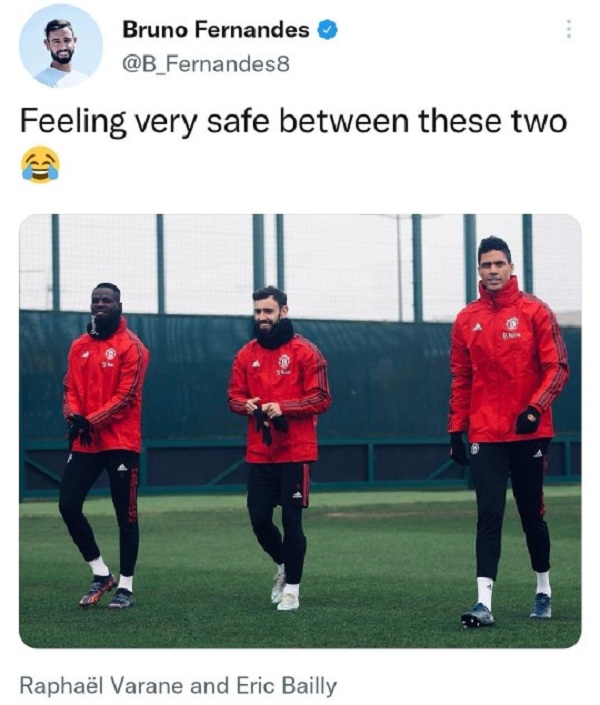 Bruno thanh minh sau hành động cà khịa Maguire hình ảnh